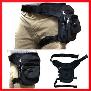 Holster style drop leg bike bag waist hip pack